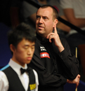 Mark Williams eyes the action