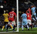 Vincent Kompany scores the opening goal