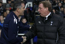 Owen Coyle and Harry Redknapp shake hands