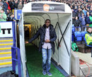 Fabrice Muamba makes his way onto the pitch