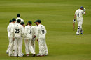 Andrew Strauss trudges off the field after being dismissed by Aneesh Kapil