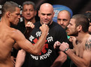 Nate Diaz and Jim Miller face off after weighing