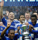 Chelsea celebrate a fourth FA Cup win in six years