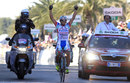 Miguel Angel Rubiano celebrates his win in Stage Six