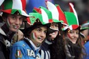 Italian fans watch their team