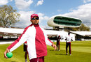 West Indies train on the Lord's outfield