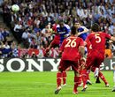 Didier Drogba scores his side's first goal of the game