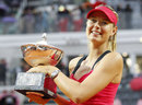 Maria Sharapova celebrates her victory
