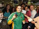 Katie Taylor receives a rapturous welcome after winning her fourth straight World Championship boxing title