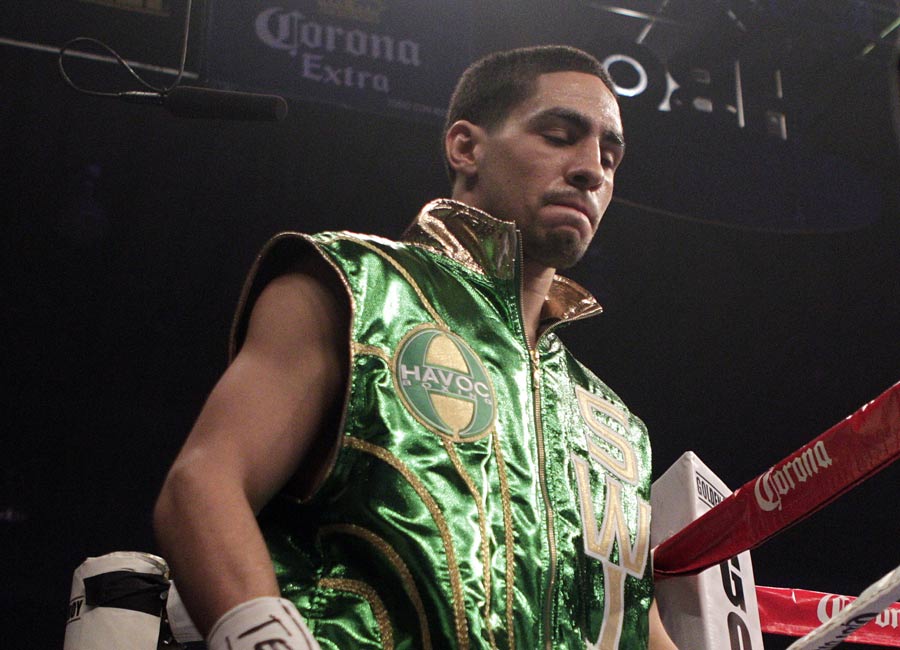 Danny Garcia walks to the ring