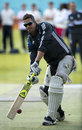 Kevin Pietersen has a bat on the eve of the first Test