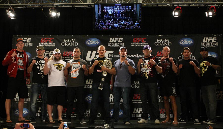 All ten of the UFC heavyweight fighters