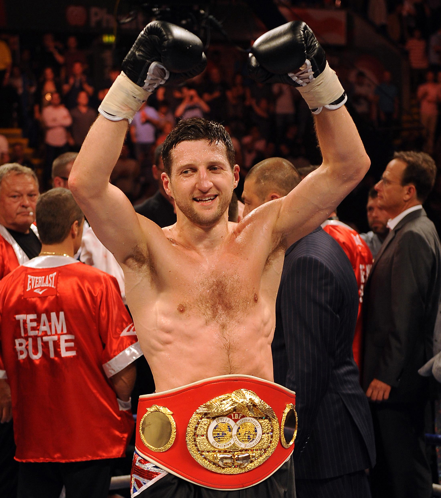 Carl Froch with his IBF belt