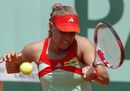 Angelique Kerber hammers a forehand