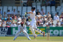 Jonny Bairstow fends off a short ball during his brief stay
