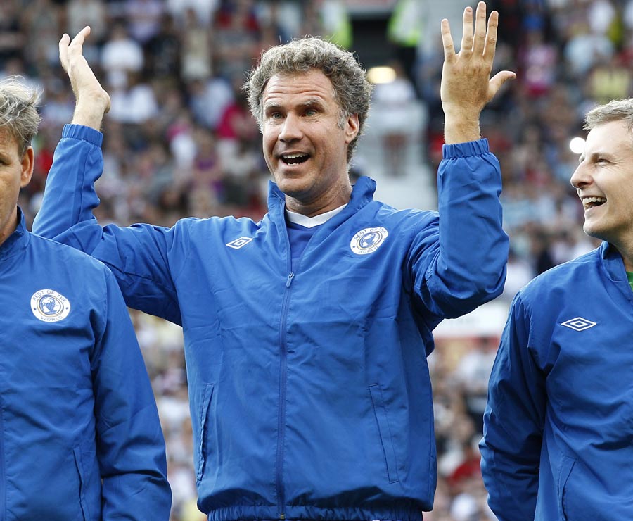 Will Ferrell appears in the Soccer Aid charity soccer match
