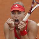 Angelique Kerber clenches her fists