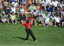 Tiger Woods unleashes the famous fist pump