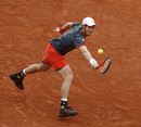 Andy Murray reaches for a backhand