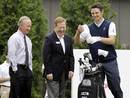 Justin Rose cuts a relaxed figure at a media day