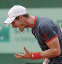 Andy Murray roars with frustration