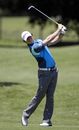 Rory McIlroy fires in his approach