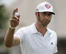 Dustin Johnson acknowledges the applause