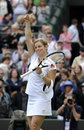 Kim Clijsters acknowledges the crowd