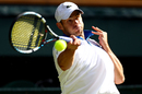 Andy Roddick steps into a forehand