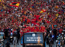 Fans turn out as Spain parade the European Championship trophy