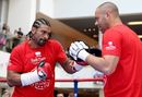 David Haye works with Adam Booth
