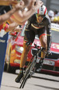 Fabian Cancellara dances on the pedals