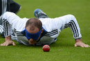 Andrew Strauss tries a new training technique