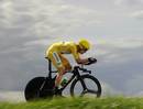 Bradley Wiggins powers on in the individual time-trial