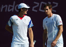Andy Murray trains with brother Jamie Murray