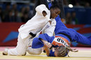 Great Britain's Gemma Howell is thrown by France's Gevrise Emane