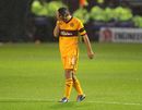 Keith Lasley shows his frustration