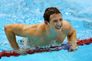 Michael Jamieson celebrates winning silver in the 200m breaststroke