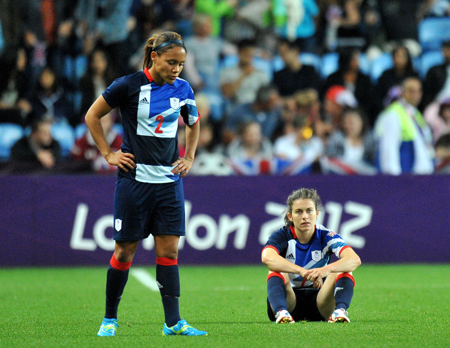 The GB women are left dejected