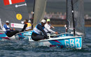 Ben Ainslie competes in the medal race
