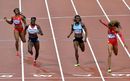 Christine Ohuruogu comes home in second place to claim a silver medal 