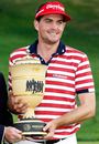 Keegan Bradley collects his trophy