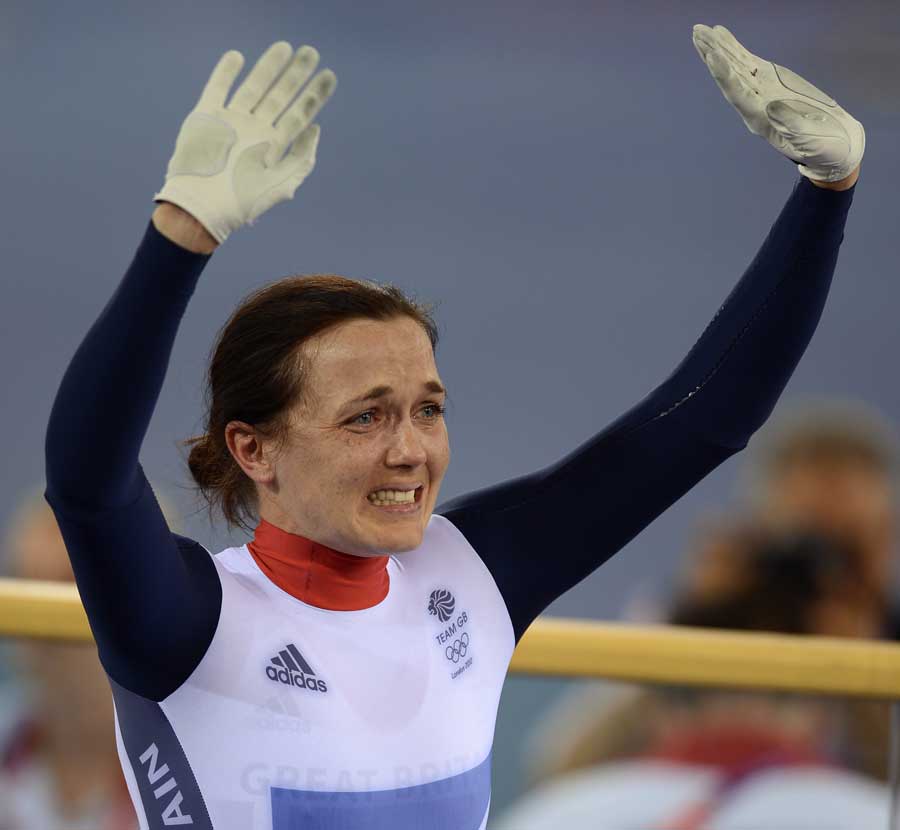 Victoria Pendleton fights back the tears