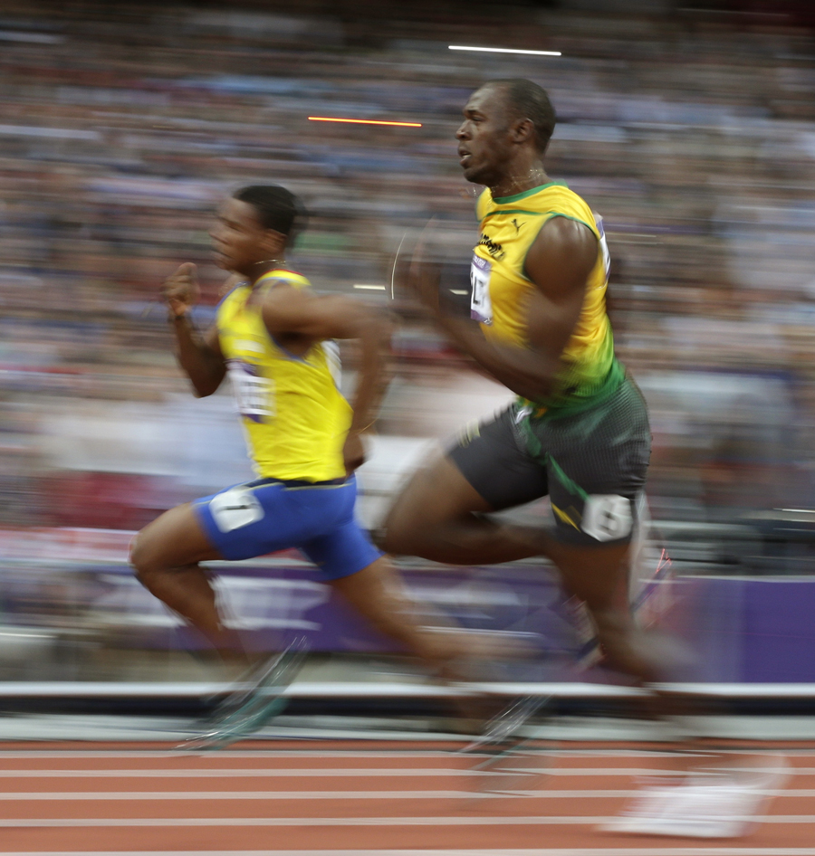 Usain Bolt kicks into gear