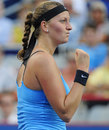 Petra Kvitova pumps her fist