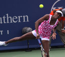Venus Williams fires down a serve
