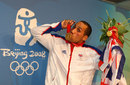 James DeGale shows off his Olympic gold medal