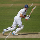 Andrew Strauss batting in his 100th Test