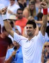 Novak Djokovic celebrates his victory