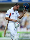 Andrew Strauss walks off in his 100th Test having made 1